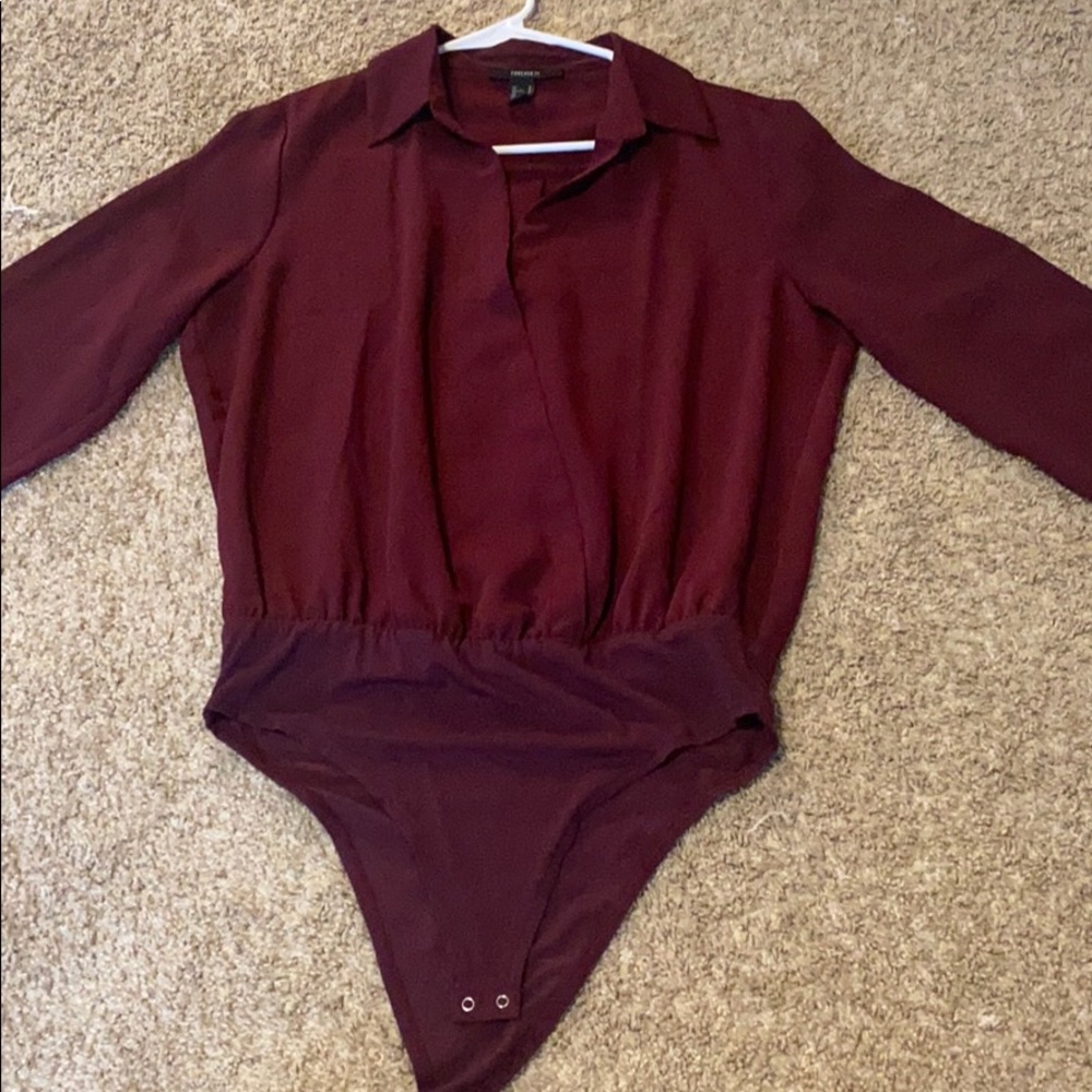 FOREVER 21 Crimson Body Suit